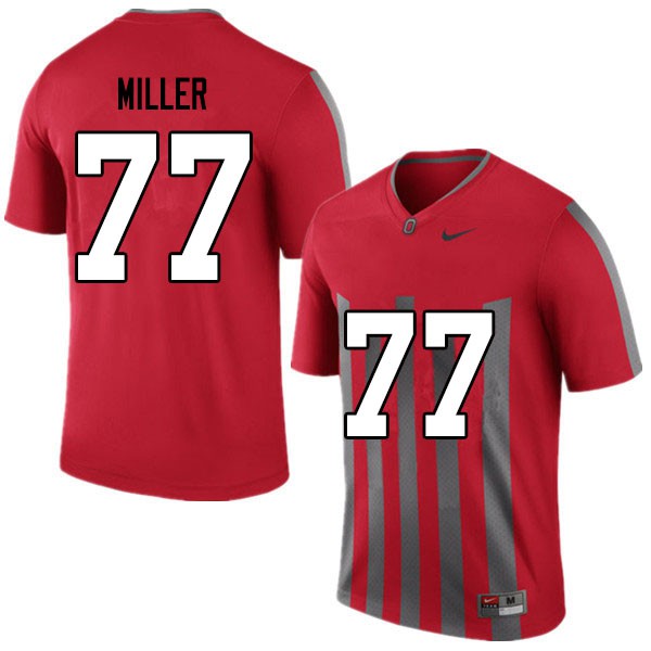 Ohio State Buckeyes #77 Harry Miller Men Official Jersey Retro